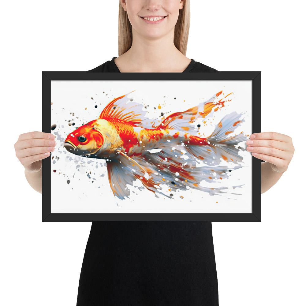 Koi Fish Framed Art