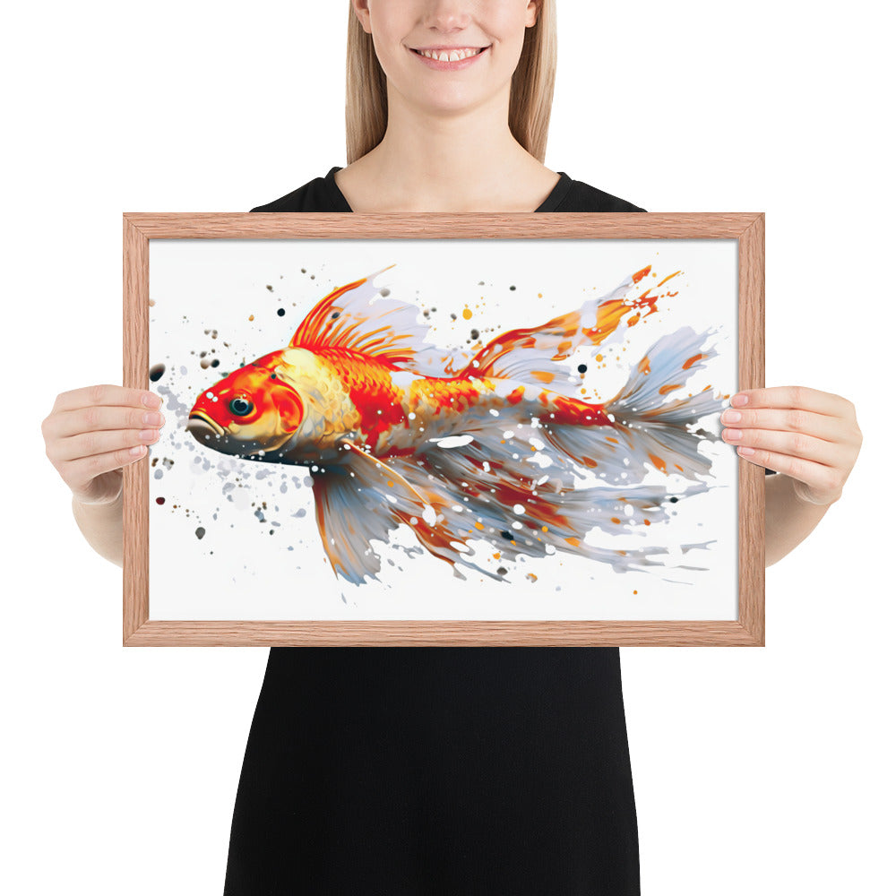 Koi Fish Framed Art