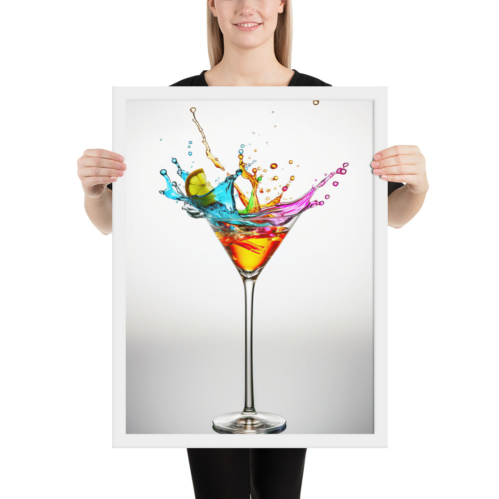 Martini Cocktail Framed Art