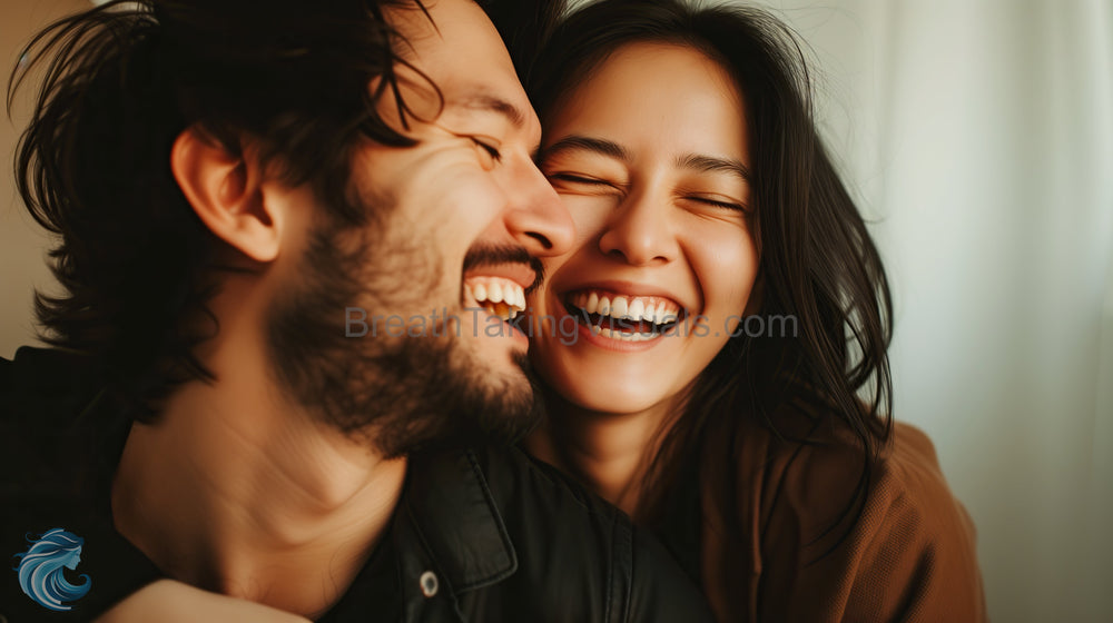 Shared Laughter: A Couple's Moment of Joy