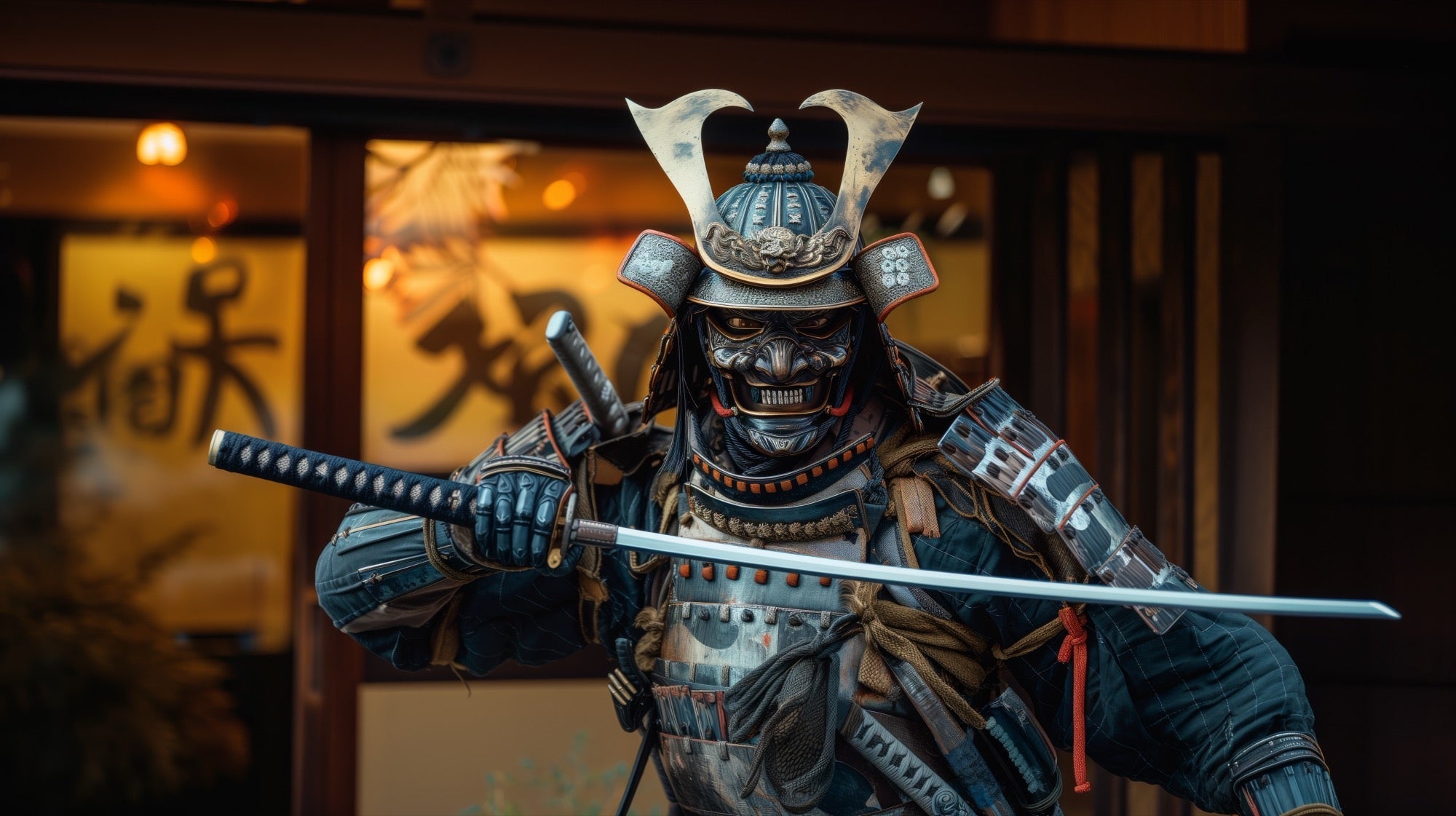 Samurai in Action - Battle Stance