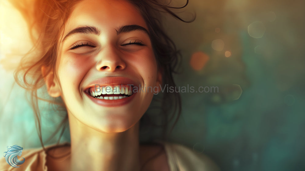 Radiant Joy: A Portrait of Unbridled Happiness