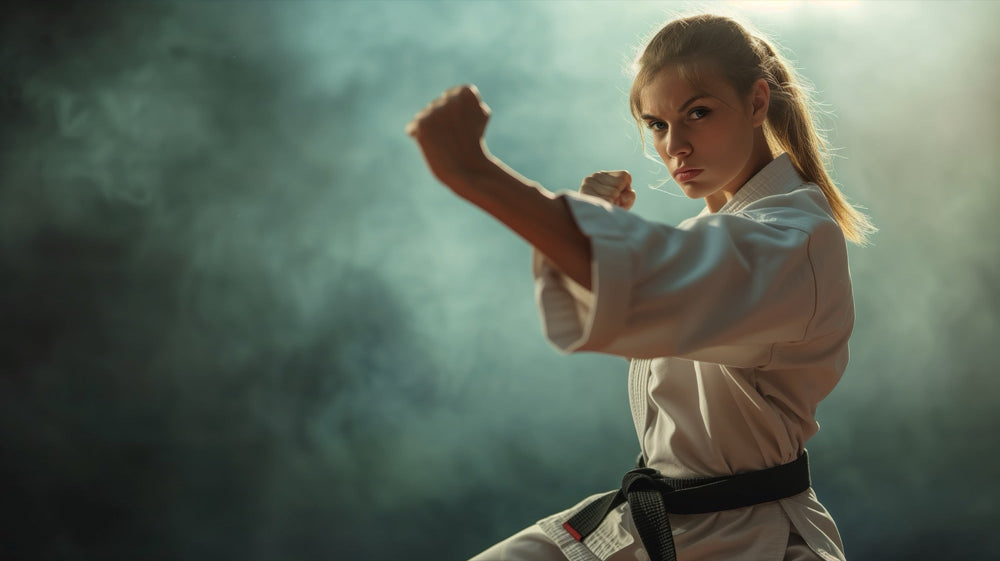 Karate Woman in Focus - Martial Arts Power