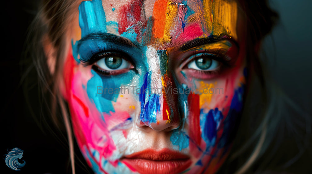 Colorful Reverie: A Portrait of Emotion